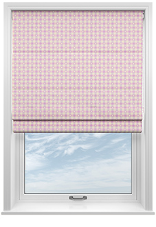 Whaley Great, Gingham Star Mermaid - Roman Blind
